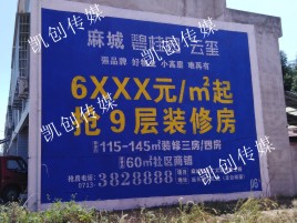 嘉鱼墙体广告为什么是企业最优选择？