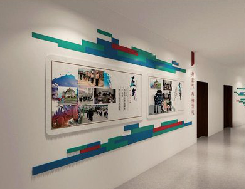 嘉鱼企业文化墙用什么材料好？